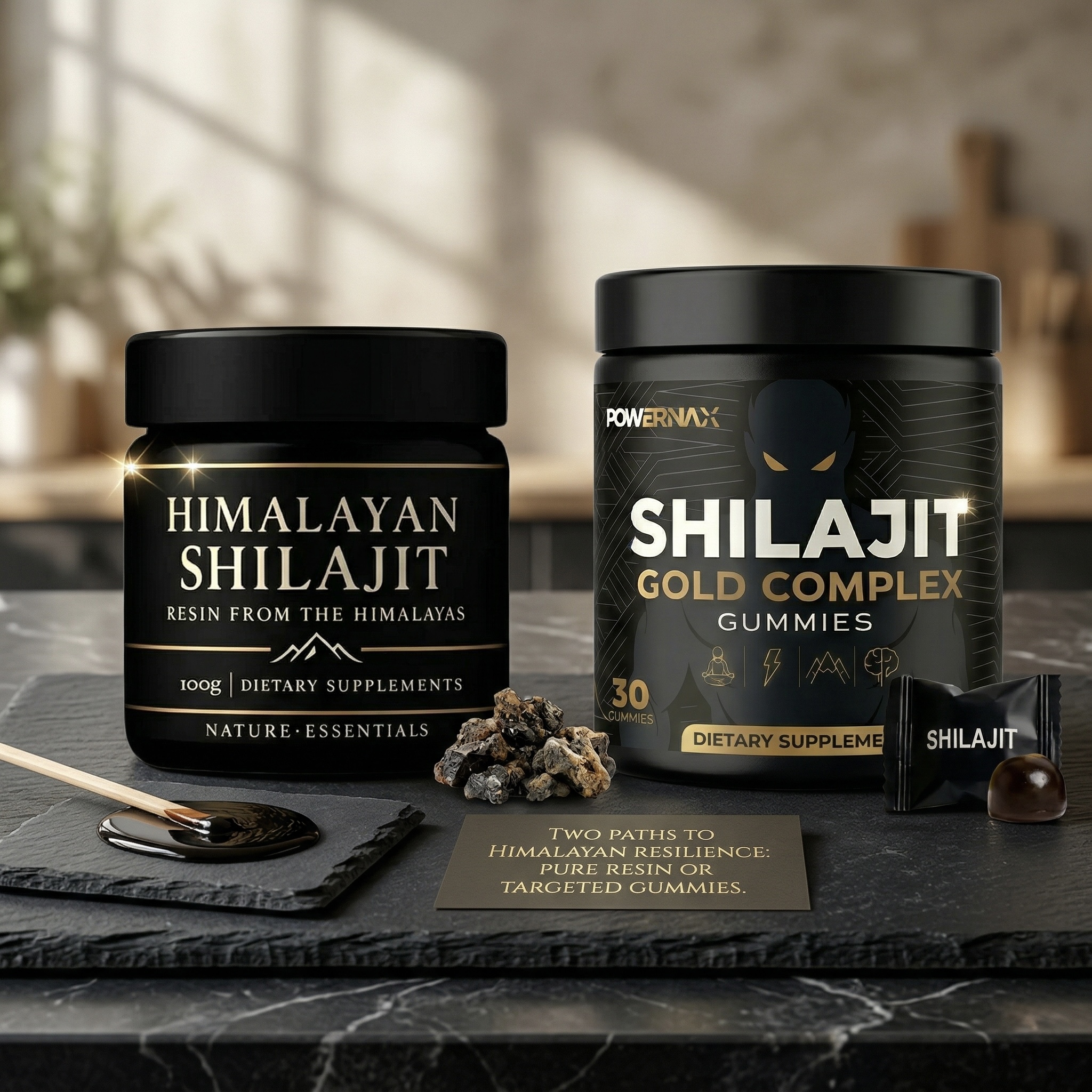 Resina vs Gomitas de Shilajit: ¿Cuál funciona mejor para vos?